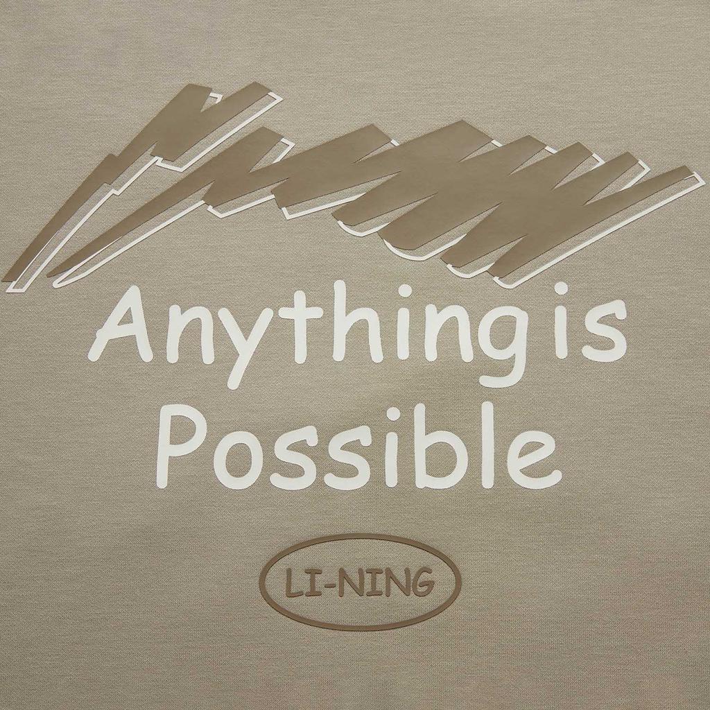 Li Ning Sports Lifestyle Series Антистатический антибактериальный теплый пуловер с круглым вырезом и длинными рукавами флисовая толстовка унисекс AWDUC95-3