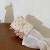 Soft Floral Print Card Wallet Partysu Card Holder Simple Flower Pattern Bifold Purse  Travel