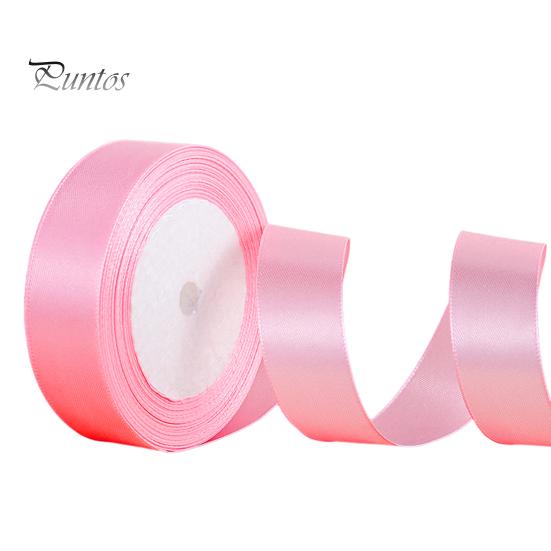 22.8m Solid Color Ribbon 2cm Width Packaging Ribbon Polyester Cake Box Ribbon for Wedding Decor Bouquets DIY Projects