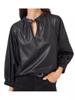 Leather Black Genuine Formal Top Women Casual Party Handmade Lambskin Stylish