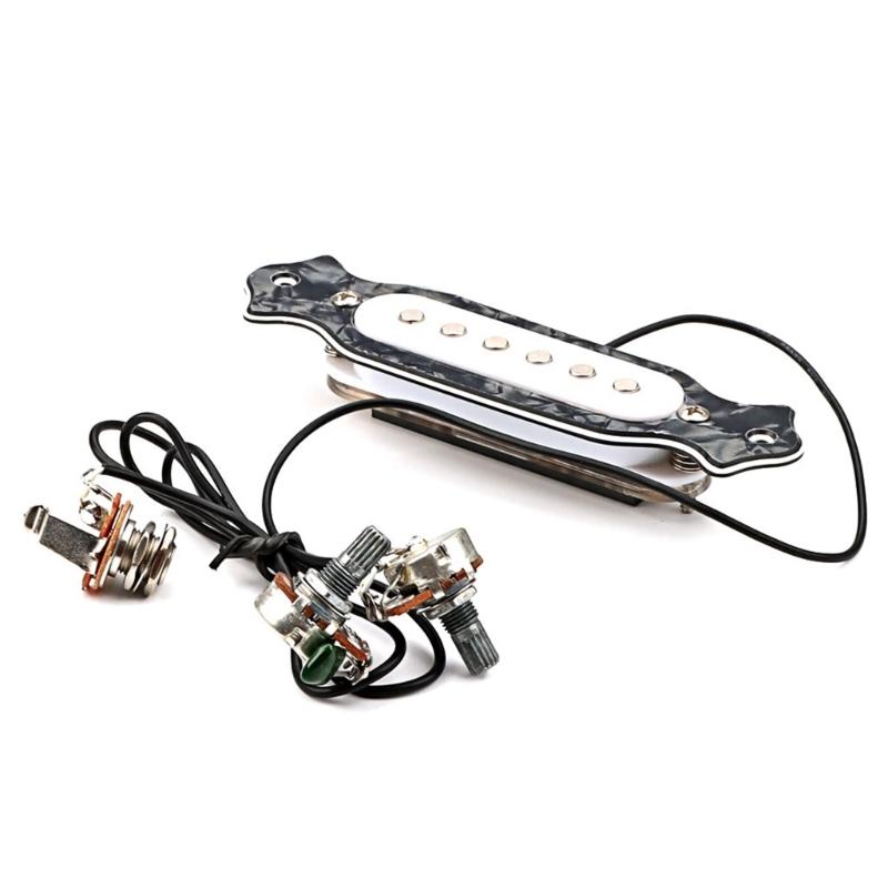 Prewired 6-String Guitar Pickup with Volumes & Tone Controller Knobs Guitar Part
