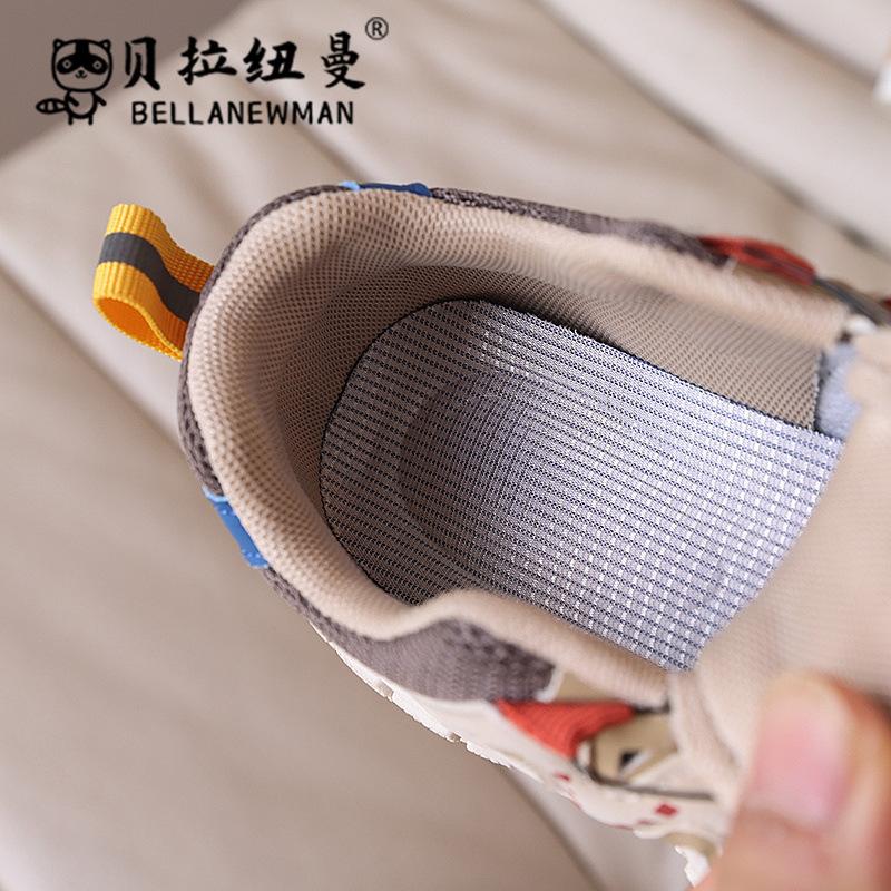 Girls' Fashionable Dad Shoes, Trendy Brand, New Summer Korean Version, Boys' Breathable Mesh Sneakers with Rotating Buckle