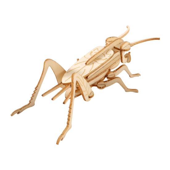 3D Animal Puzzle Toy DIY Handmade Wooden Mini Butterfly Dragonfly Bee Beetle