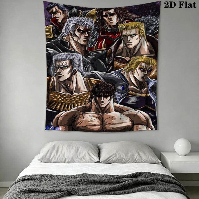 Fist of the North Star Pattern Home Decor Tapestry, Wall Hanging, Decorative RV Wall Cloth.SGT0917559