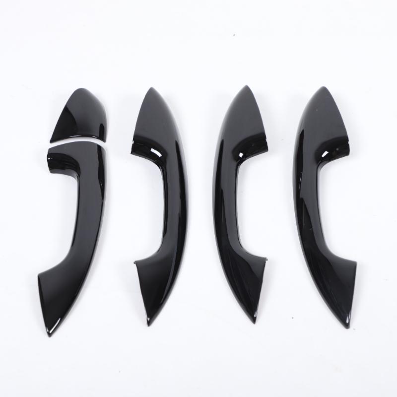 For Mercedes Benz A B C E Class W177 V177 W247 W213 X253 W205 2016-22 ABS Carbon Fiber Car ABS Chrome Door Handle Cover Trim LHD