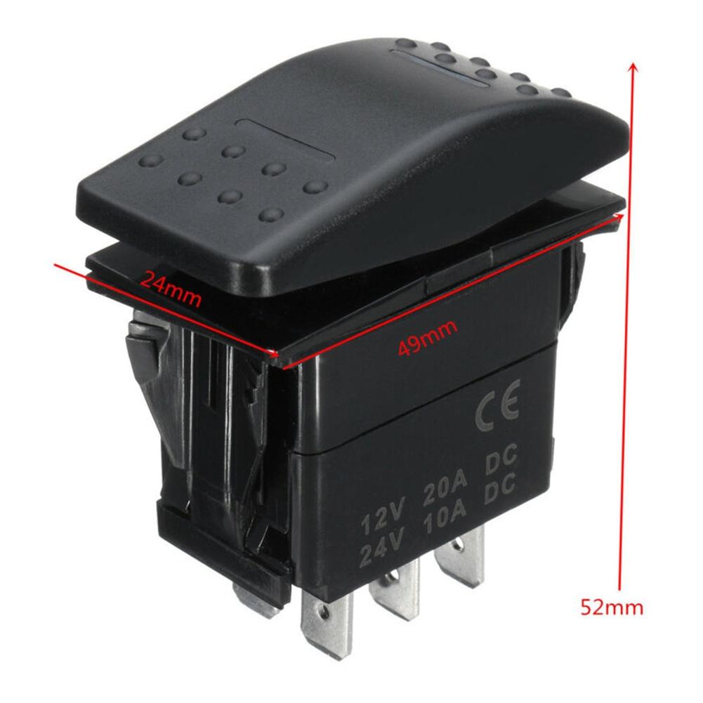7Pin DPDT ON-OFF-ON 2 LED ARB Marine-Universal 12/24V Rocker Switch High Quality