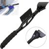 2 in 1 Car Snow Shovel Detachable Car Windows Snow Cleaner Portable Car Ice Scrape