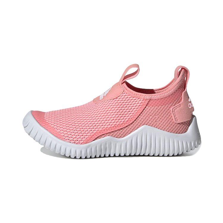 adidas Rapidazen S Rdy C Сетчатые Нескользящие Низкие Детские Беговые Кроссовки Розовый Белый FX2572