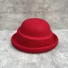 Autumn and winter Republic of China style retro level black top hat women's autumn and winter wool bucket hat Hepburn style washbasin hat