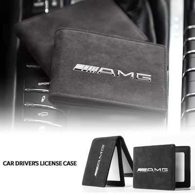 1 шт. Эмблема автомобиля Обложка для водительского удостоверения Держатель для ID и кредитных карт Для Mercedes Benz AMG GLE GLS GLC CLA GLB ML C500 C200 C300 W204 W206 W205 W212 W203