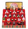 Yakushi Kiln Peach Festival Hina Nishikisai Flower Ornament Dolls, (Five-Tiered Display)