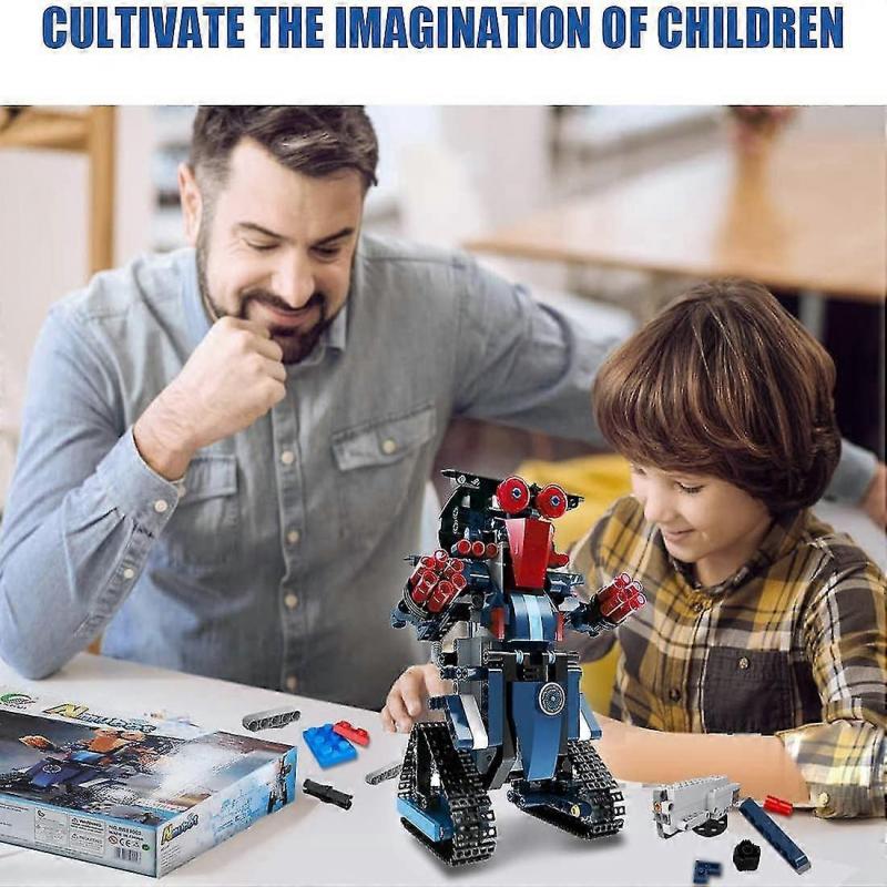 Remote Control Robot Stem Toy Building Block Robot Kit Educational Electric Remote Control Robot
