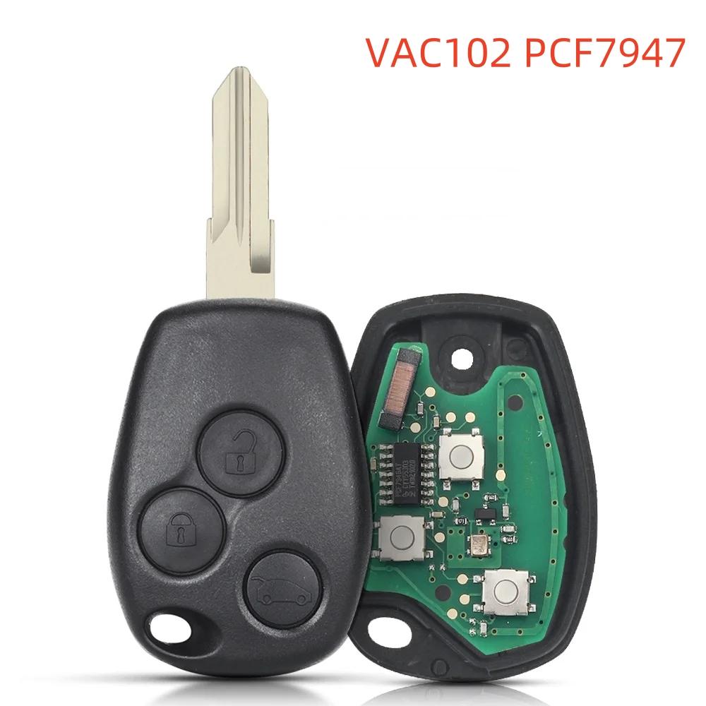 3 кнопки дистанционного ключа автомобиля PCF7946/7947 чип 434 МГц для Renault Trafic Vivaro Primastar Movano для Dacia