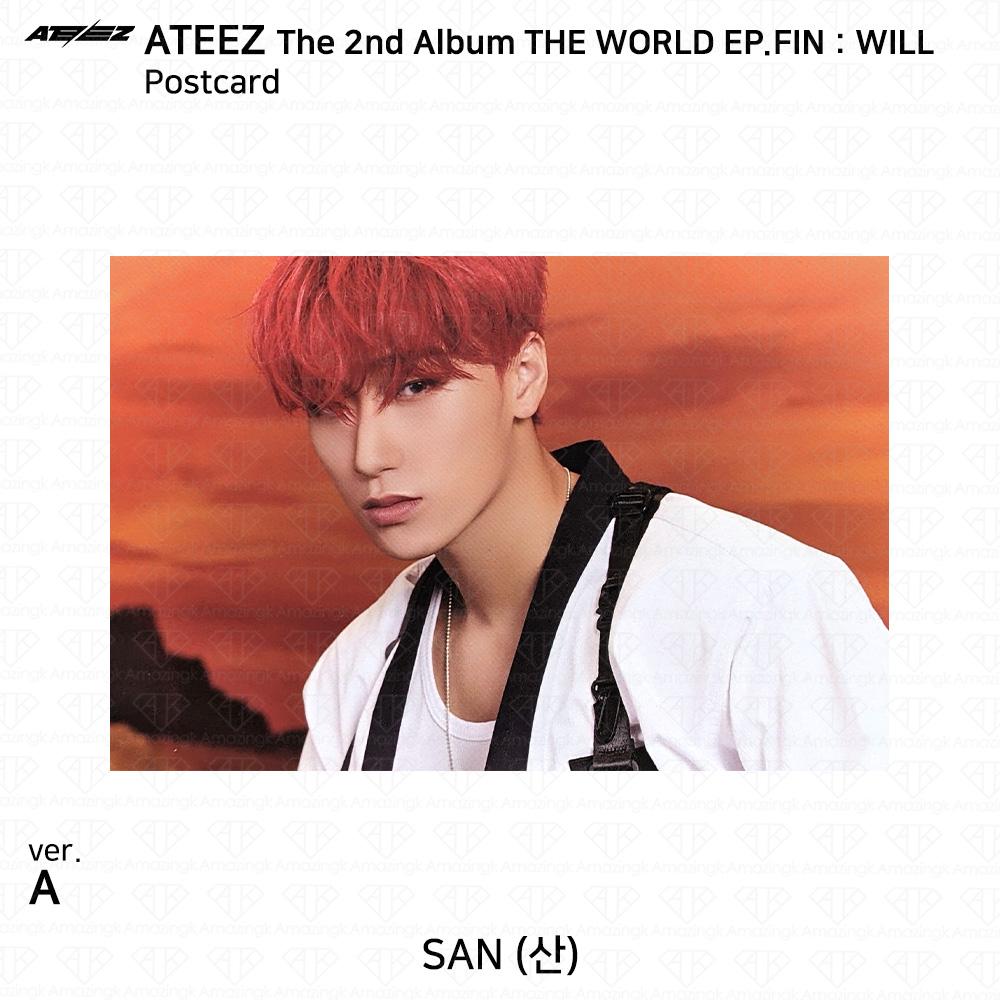 ATEEZ 2-й альбом WORLD EP.FIN WILL Открытка KPOP K-POP