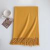 2024 Winter New Scarf Women'S Versatile Imitation Cashmere Thickened Warm Premium Solid Color Large Size Shawl