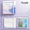 Grid Paint Box Tearable Painting Book with Paint Palette Paint Palette Notebook