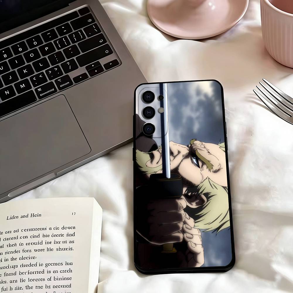 Anime Vinland-d Saga Askeladd Phone Case For Samsung S25,S24,S21,S22,S23,S30,Ultra,S20,Plus,Fe,Lite,Note,10,Black Cover
