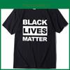 Стильная черная футболка 'Black Lives Matter' против расизма для унисекс, повседневная и удобная