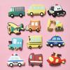 12pcs/set Funny Fridge Magnets for Children Kids Magnetic Toys Cartoon Cars Vehicle Magnets for Refrigerator Whiteboard Decor