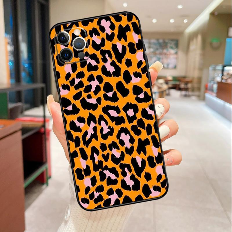 Leopard Skin Phone Case For iPhone 17 16 15 14 13 11 12 Pro Max mini 16 Plus 16e 17 Air Protective Cover