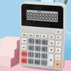Large Screen Display Business Calculator Battery Powered Desktop Calculator  Home