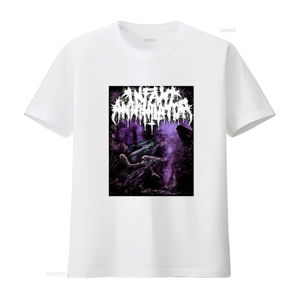 Infant Annihilator Музыкальная футболка из хлопка черная для любителей музыки Все размеры S 5XL K425 винтажная стираная эластичная универсальная