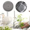 Tub Stopper 1 Pack 6 Inches Large Silicone Drain Plug Hair Stopper Flat Suction Cover for Kitchen Bathroom & Laundry