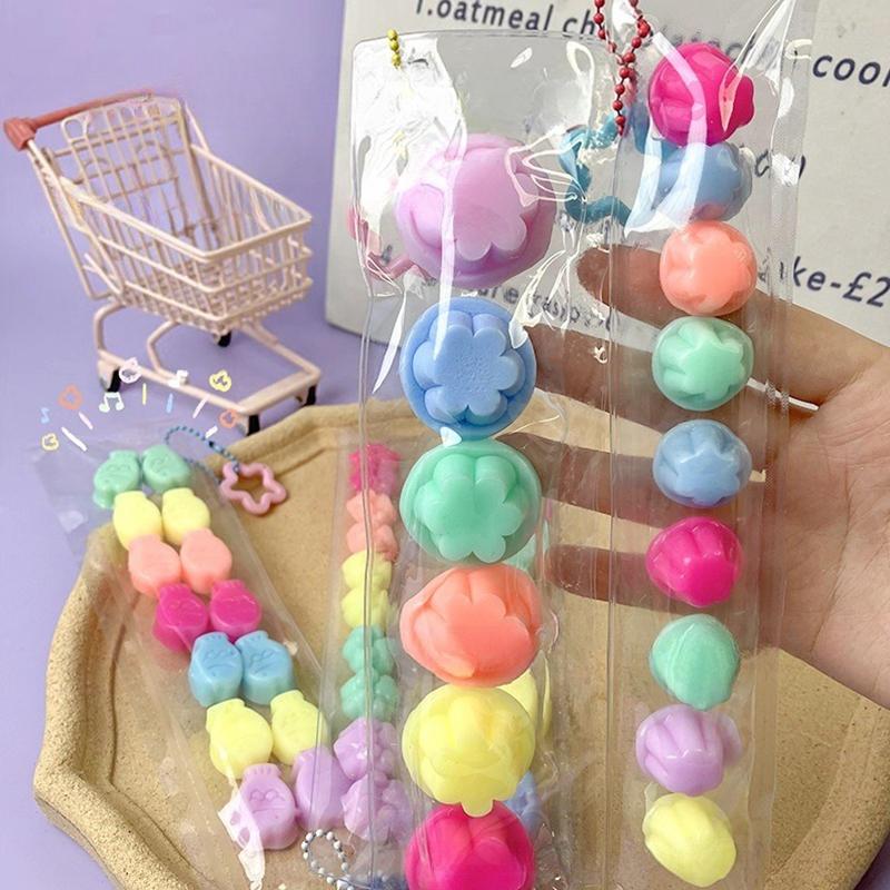 Милая мягкая игрушка-фиджет в виде кошачьей лапки Kawaii Taiyaki, мультяшная мягкая игрушка-моти, игрушка для снятия стресса, игрушка для детей и взрослых, подарки