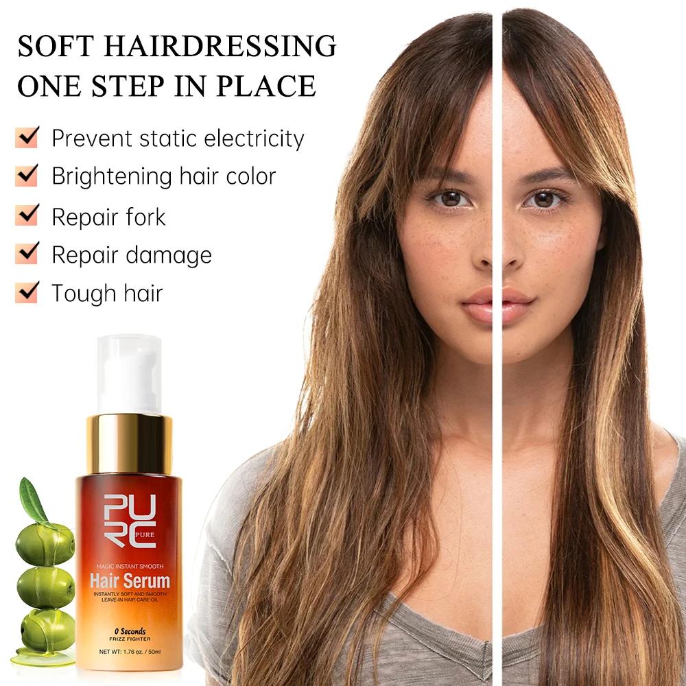 PURC Magic Smoothing Hair Serum Deep Nourishment Hair Oil Repair Damaged Hair Treatment Conditioner Professional Hair Care