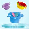 Toddler Stacking Bath Toys, Random Colors Cups Basket Summer Water Bathroom Beach Game Gifts for Boys and Girls Some Part Random