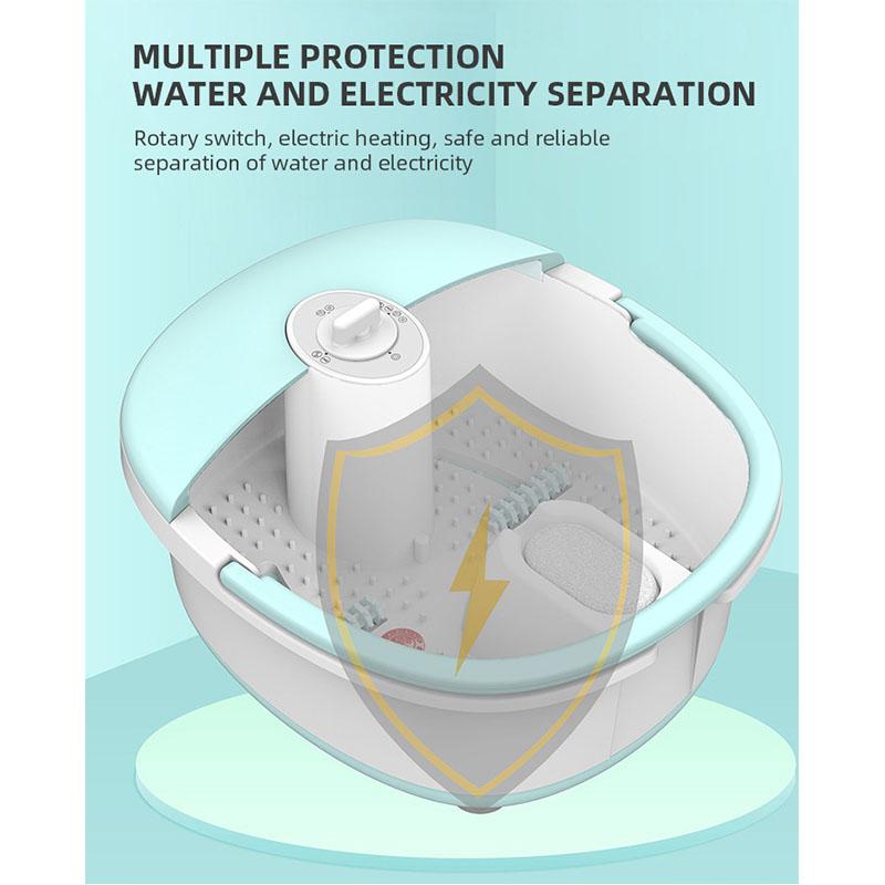 Multifunctional Foot Bath Bucket with Constant Temperature Heating Automatic Massage Foot Bath with Bubble Roller Guasha