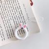 Мультяшное милое силиконовое кольцо, короткий кулон для мобильного телефона, универсальный ремешок для ключей, украшения
