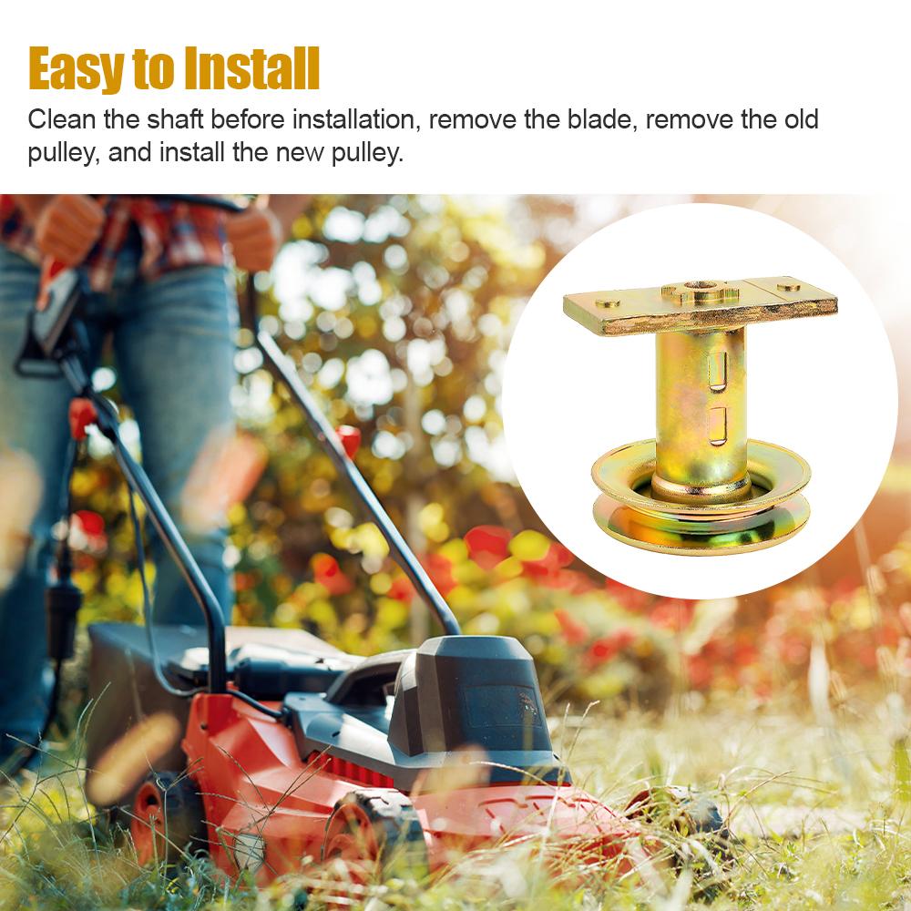 Lawn Mower Blade Adapter Kit with Pulley Replace 710-1044 687-02528 736-0524B with Screw and Blade