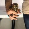 Nautical Good Looking Solid Skull Head Handle Stylish Wooden Walking Cane Best Gift For Halloween Christmas Gift Item