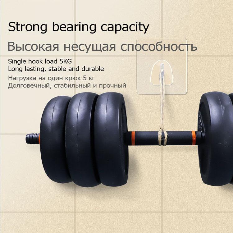 20 шт. прозрачные настенные крючки, водонепроницаемые клейкие крючки на стене, многоразовые бесшовные подвесные крючки для кухни, ванной комнаты