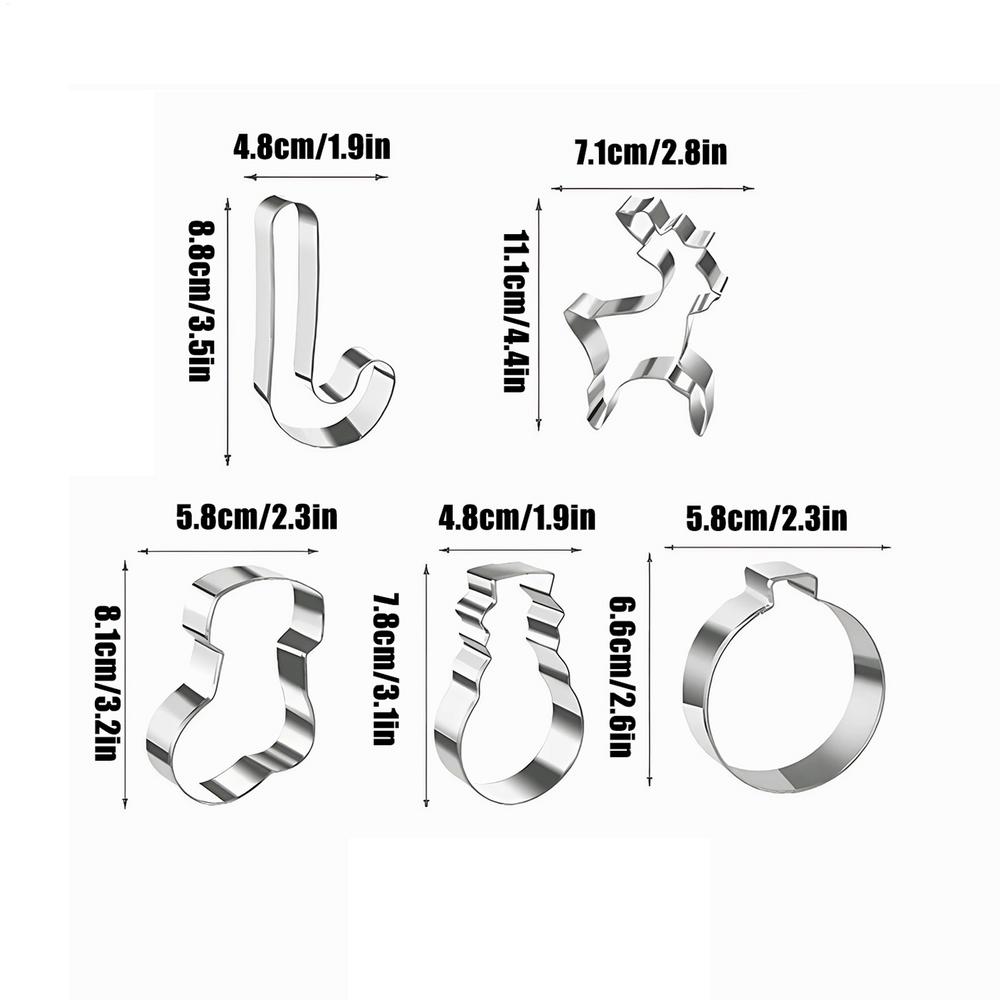 6 шт. Рождественские формочки для печенья, форма для пряничного рождественского дерева, инструмент для украшения рождественского торта, подарок на Рождество, сделай сам, форма для выпечки печенья