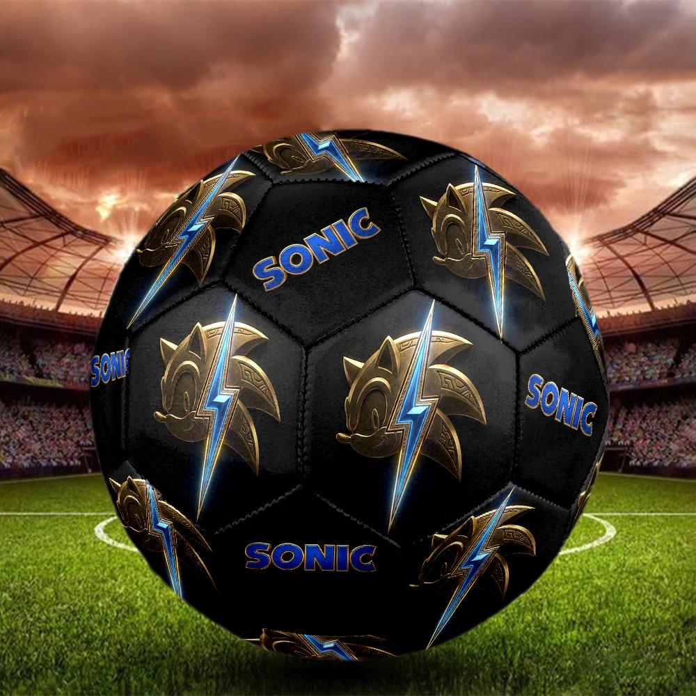 1pc Sonic the Hedgehog Football Soccer Ball Size 5 Indoor Soccer Ball Fashion Colorful Backyard Game -Great For Sports Fans Gift HE37