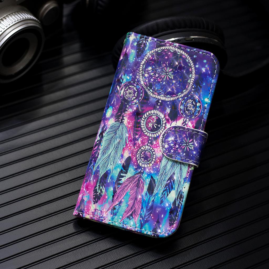 3d Flip Leather Case For Samsung Galaxy S10 S20 Note 10 20 Plus Ultra Lite Fe S10e J2 Core 2020 M31s M11 Book Cover Painted