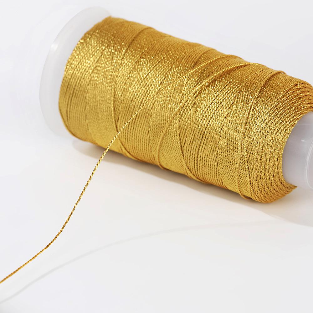 Пагода Золотая и Серебряная Нить Ручной Работы DIY Браслет Плетение Веревка Проволока Ювелирные Изделия