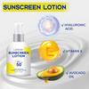 Солнцезащитный лосьон SPF 50 с витамином E - 72 часа увлажнения и осязания, водостойкий и нежирный солнцезащитный лосьон, 100 г
