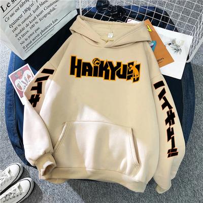 Толстовки с принтами японского аниме Haikyuu, мужские новые модные флисовые толстовки в стиле хип-хоп, пуловеры с круглым вырезом, милая мужская одежда