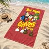 El chavo Custom Name Beach towels also serve as bath towels summer essential a musthave for the outdoors the beach and the pool