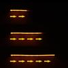2x Автомобильные светодиодные дневные ходовые огни DRL Flow Yellow Turn Signal White Водонепроницаемые полосы фар последовательного света Универсальные