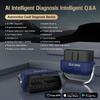 Bluetooth OBD2 Сканер Диагностический Инструмент с ИИ-Руководствами по Ремонту, Беспроводной OBD2 Сканер с Тестом Аккумулятора и Готовностью Live Data, для iOS и Android/Бесплатное Приложение