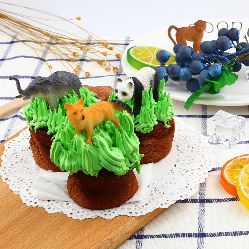 Набор мини-игрушек диких животных джунглей из 53 штук, реалистичные пластиковые животные, обучающие игрушки, фигурки для детей, подарки на дни рождения