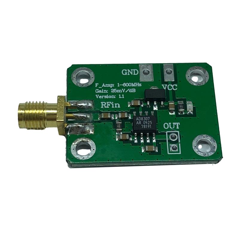 Trendy! AD8307 RF Power Meter Logarithmic Detector Power Detection 1-600MHz RF Detector Power Meter