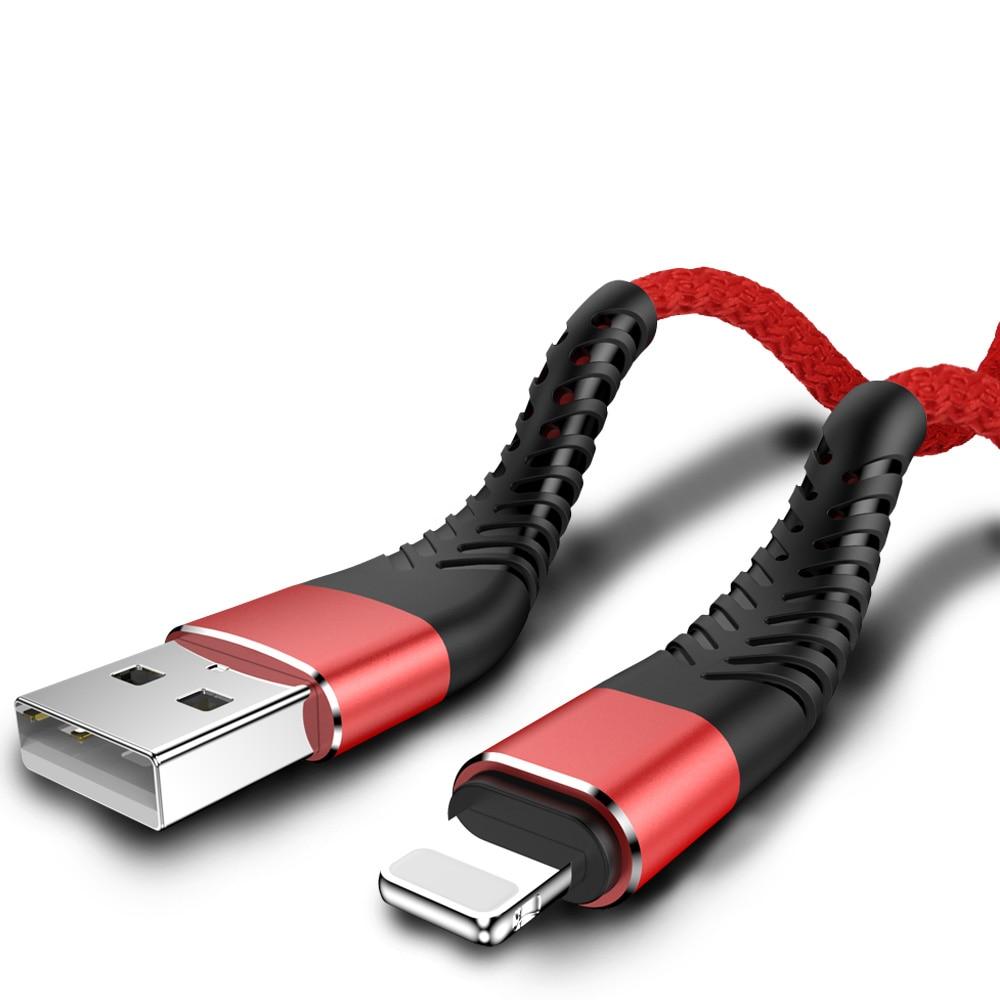 USB-кабель для быстрой зарядки для iPhone 12 11 Pro X Max 6 6s 7 8 Plus Apple iPad Origin 2 м 3 м, свинцовый шнур для мобильного телефона, провод для зарядного устройства для передачи данных