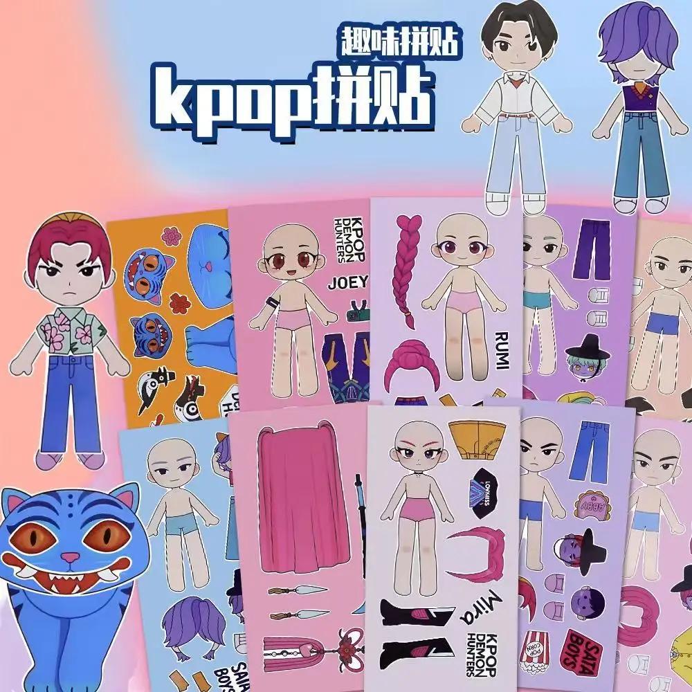 K-pop Наклейки-мультяшки «Охотники на демонов», DIY Аниме Дудл Наклейки для багажа