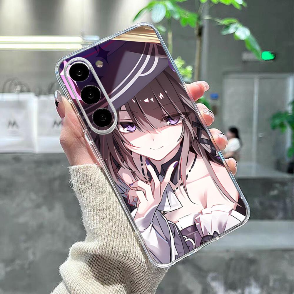 Чехол для телефона Honkai Star Rail Herta для Samsung S26 S25 S24 Ultra S23 Fe S22 S20 S21 Plus Plus 5G Fe Прозрачная крышка