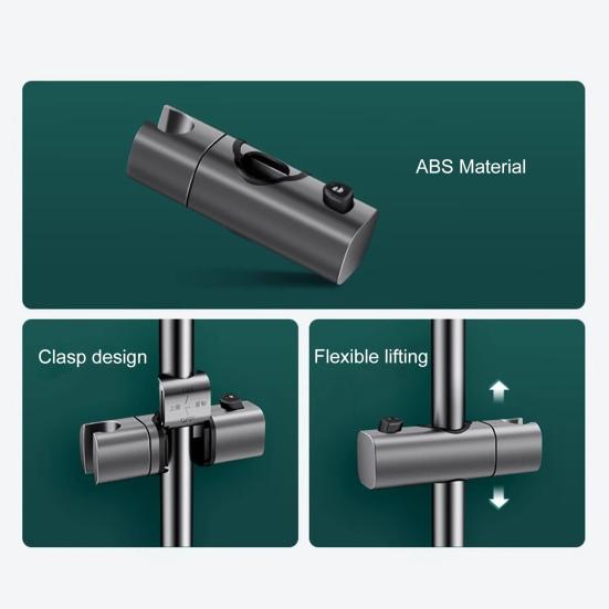 Держатель насадки для душа Регулируемый душ Съемный поворот на 360 градусов Легко устанавливаемый кронштейн Гибкий распылитель для ванной комнаты